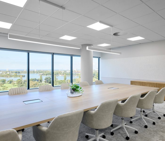 cachet speculative suite design_melbourne boardroom light